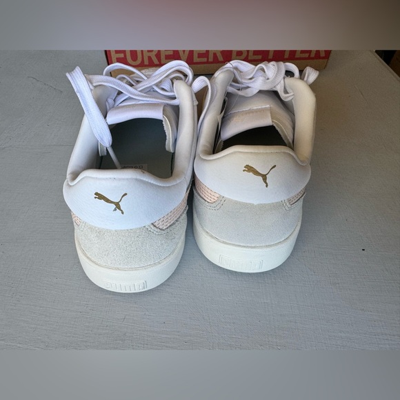 NWT Puma Club 5V5 Sneaker White-Rosebay-Puma Gold - Picture 5 of 11